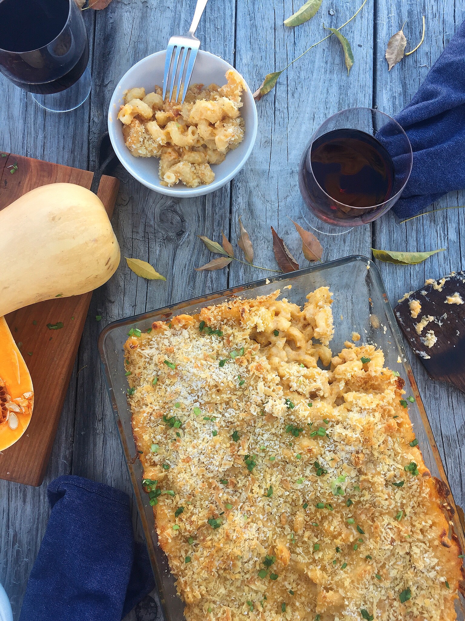 Thanksgiving side: Butternut Squash and Three Cheese Mac and Cheese. / laurenariza.com 